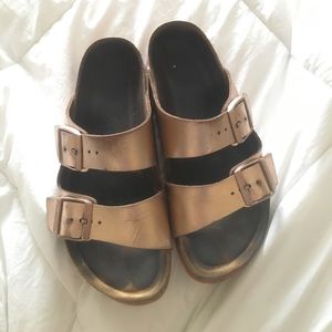 Copper Birkenstocks