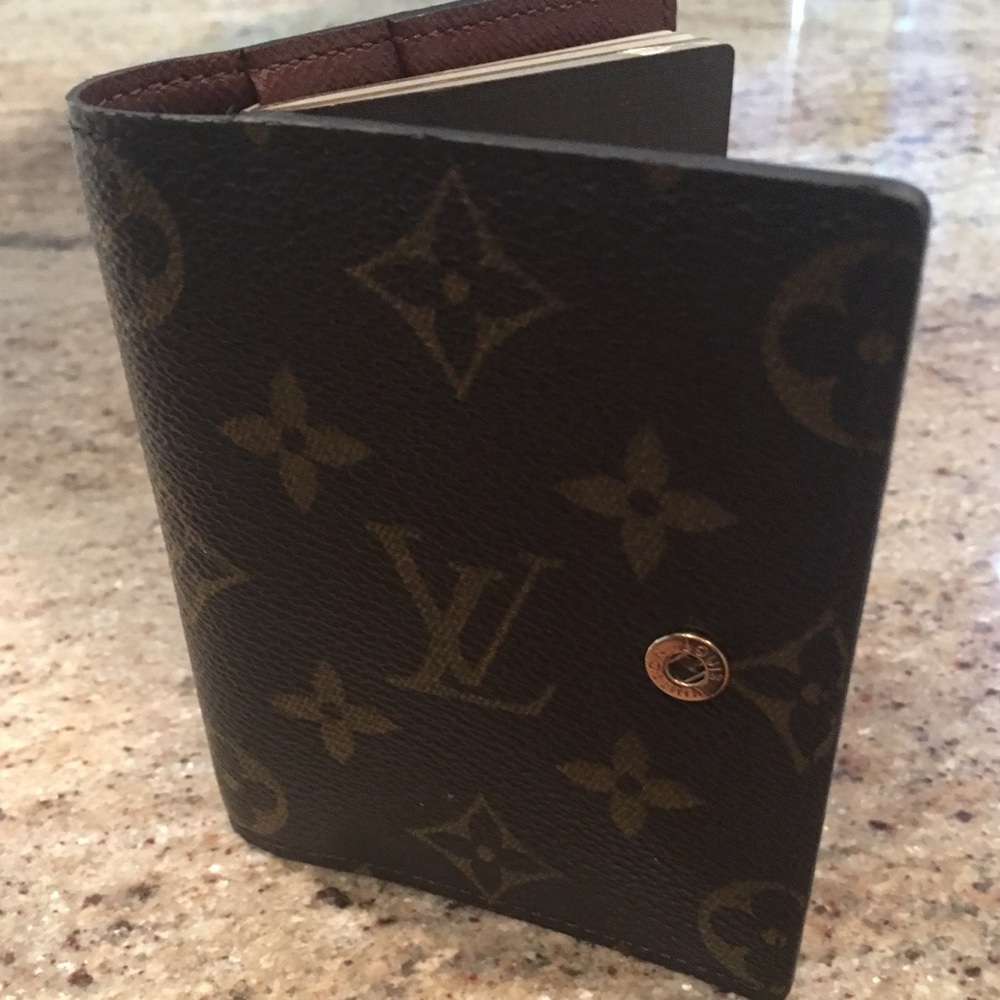 Louis Vuitton small address book.