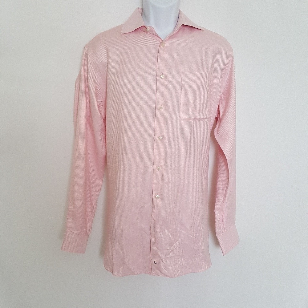 John W Nordstrom Pink Longsleeves Mens Shirt Sz S