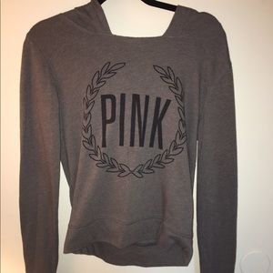VS Pink gray long sleeve
