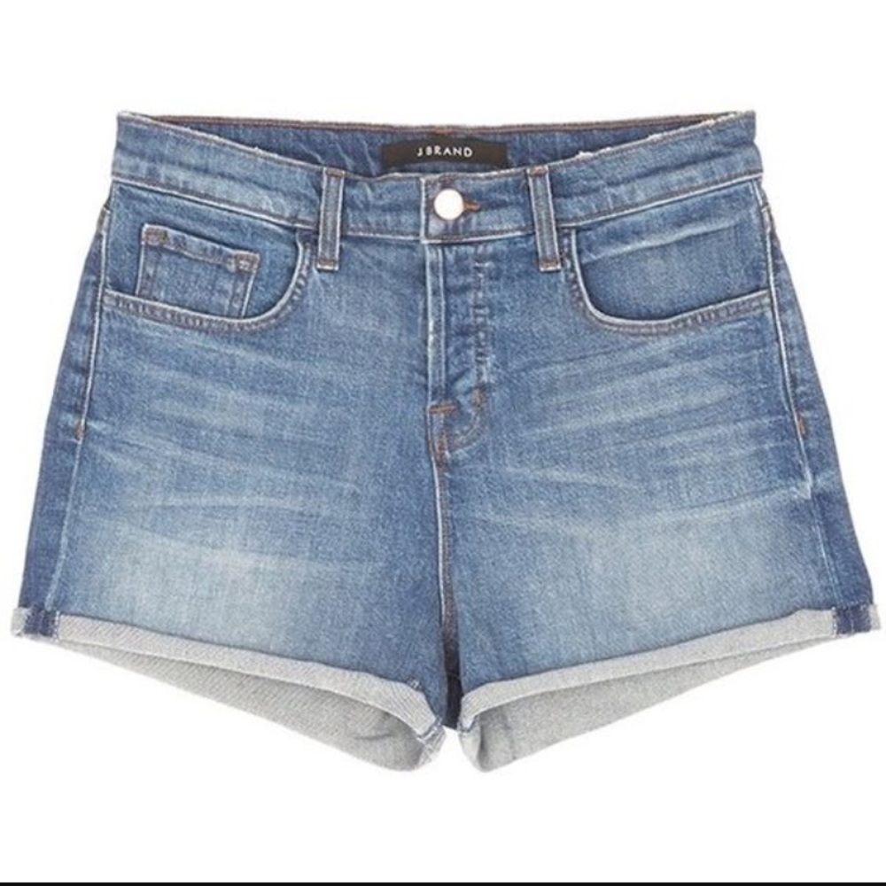 J Brand Gracie High rise Roll up Shorts