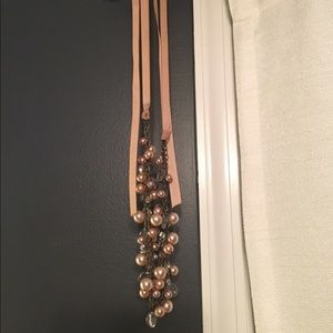 Blush statement necklace