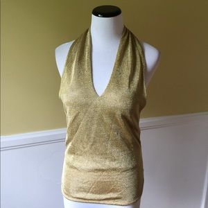 Versace classic gold halter tank top