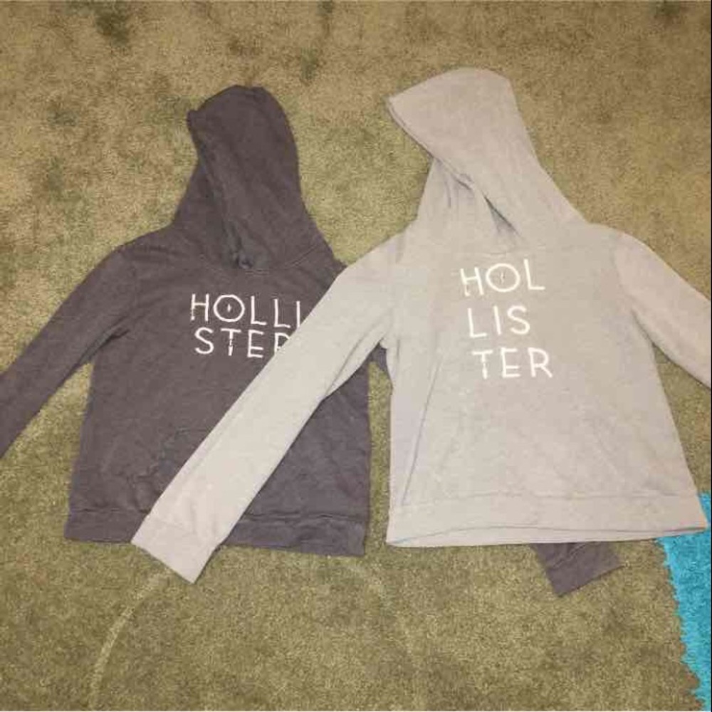 (2) identical hollister sweatshirts