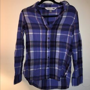 Old Navy blue flannel