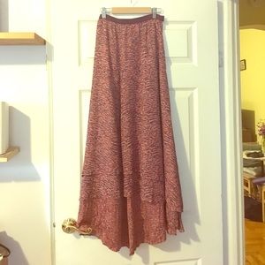 Elizabeth and James Silk Maxi Skirt