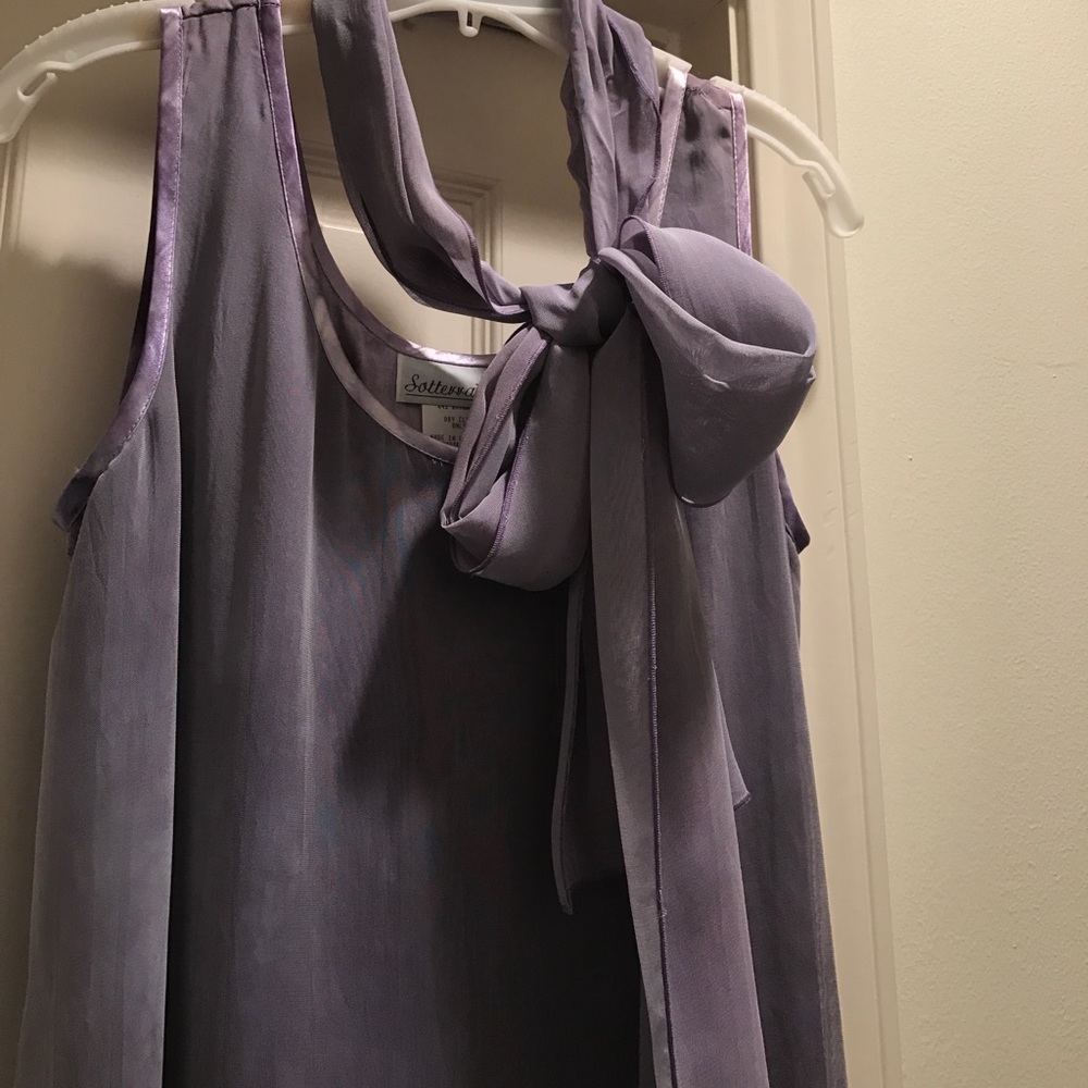 Sotterra Maxi Sz M silk purple Lounger with Scarf.
