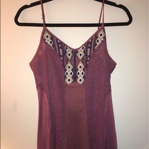 purple short dress
