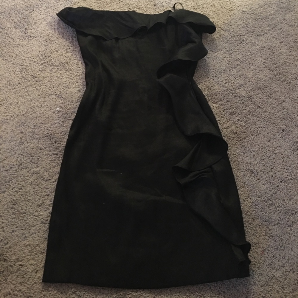 Banana republic black strapless dress