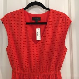 J crew diamond laser-cut midi dress.