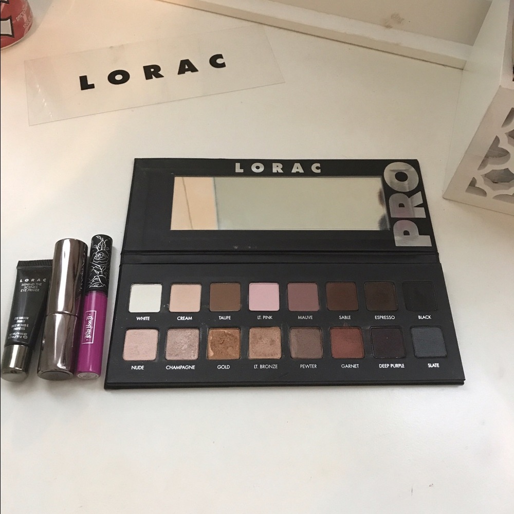 LORAC PRO EYESHADOW PALETTE + Two lipsticks! - Picture 3 of 3