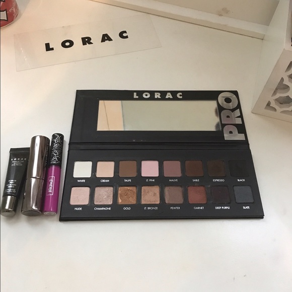 LORAC PRO EYESHADOW PALETTE + Two lipsticks! - Picture 3 of 3