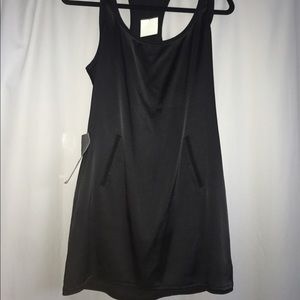 Bebe Black Satin Dress!