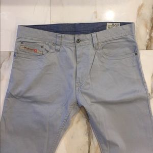 DIESEL - THANAZ CUT - GREY STRETCH CHINOS - SZ 32