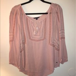 Pink American Eagle top