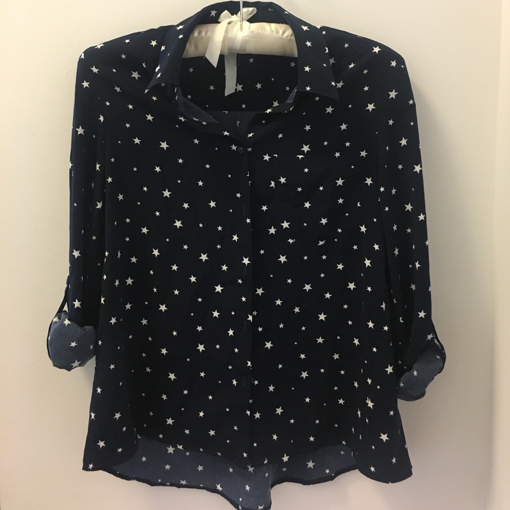 Navy starry shirt