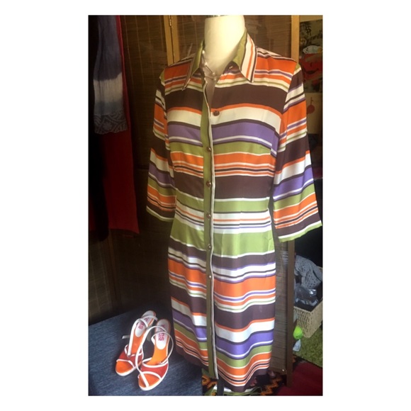 MILLY: MARVELOUS 100% Silk Shirt Dress - Picture 1 of 1