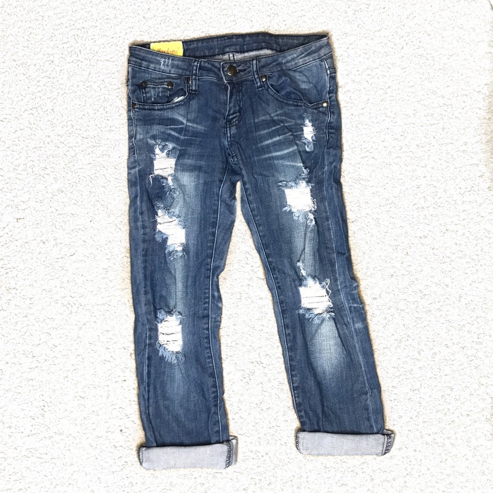 Denim Ripped Jeans - Picture 2 of 4