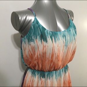 Colorful High Low  Dress