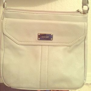 Pale gray Nine West crossbody bag