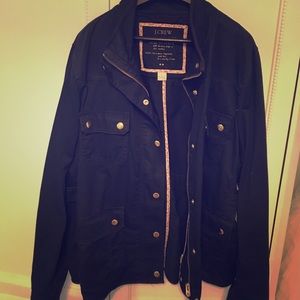 J crew downtown field jacket - navy blue