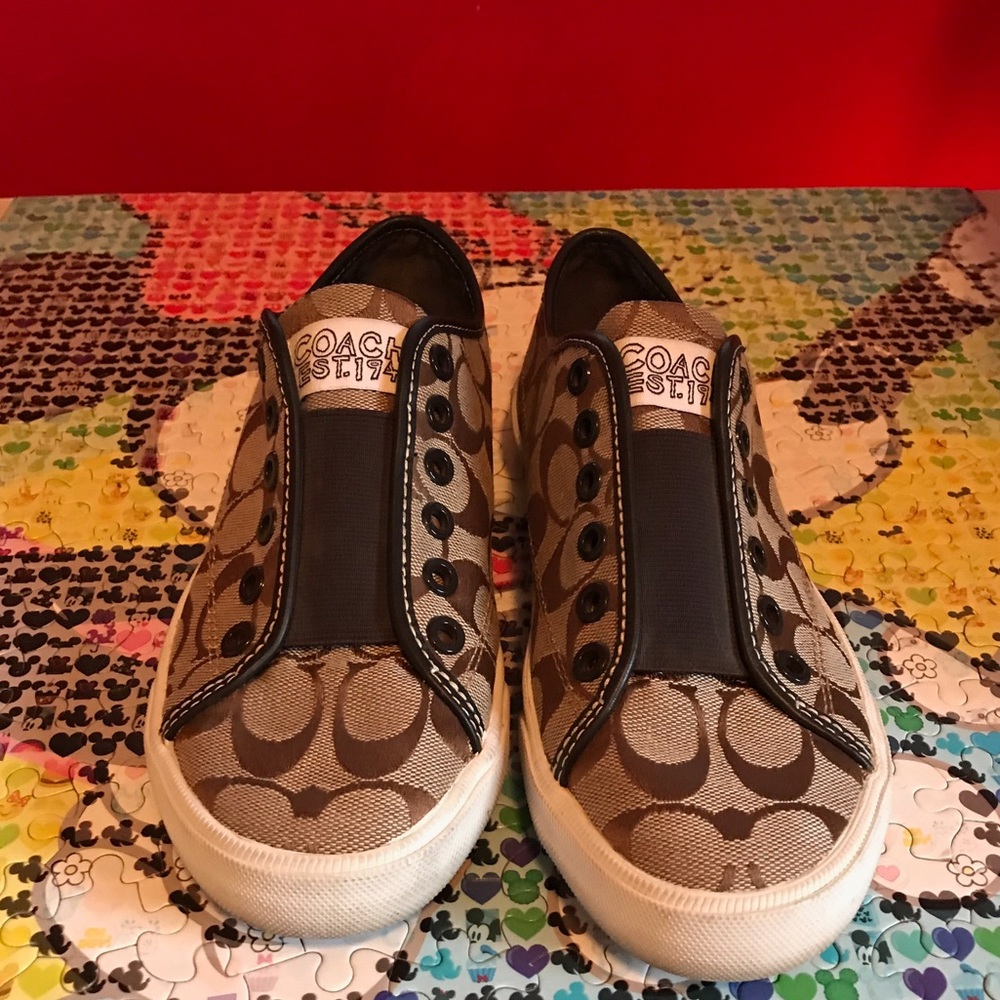 Brown coach shoes!