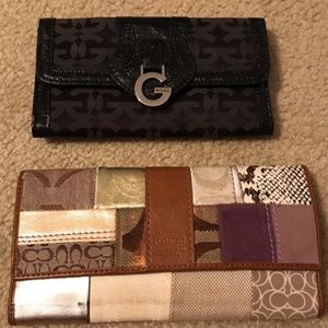Guess and Coach wallet