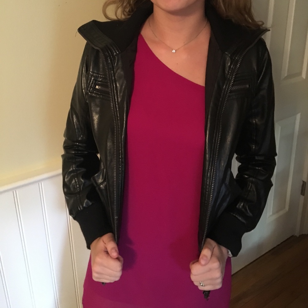 Black pleather jacket