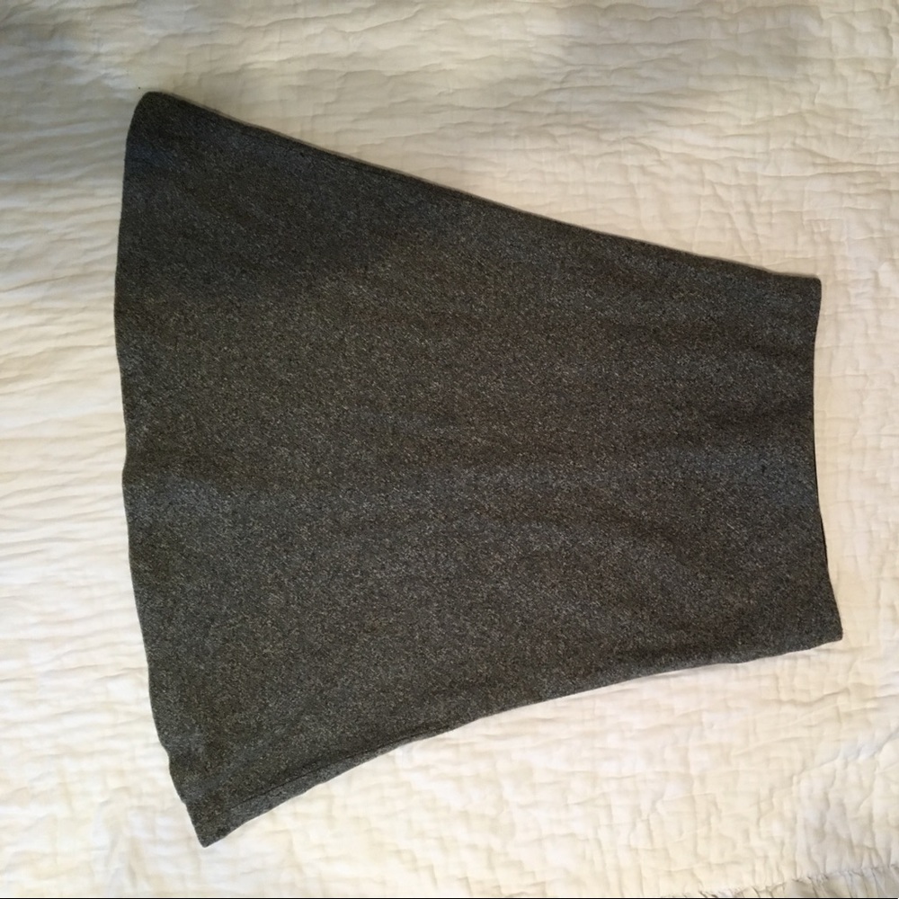Ann Taylor- SizeXS- grey cotton a line skirt