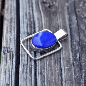 925 & Faux Sodalite Pendant