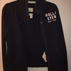 blue Hollister jacket
