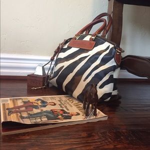 Dooney and Bourke Zebra hand bag