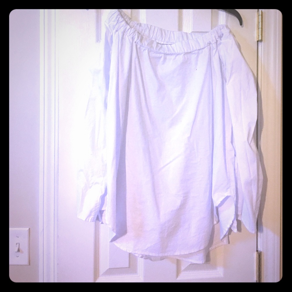 White peasant top