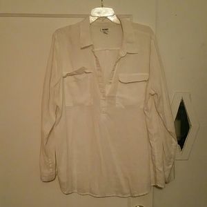 White linen shirt