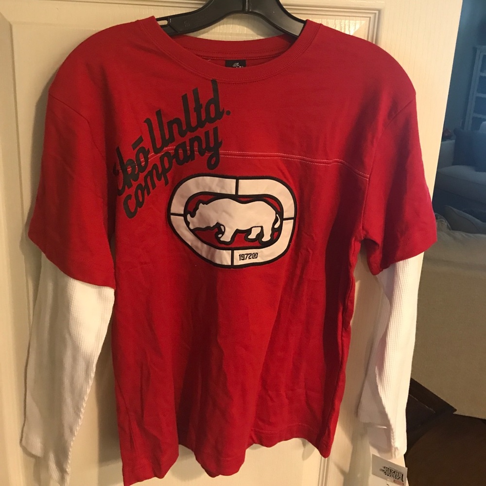 Ecko Boys Long Steve graphic shirt, New, Med