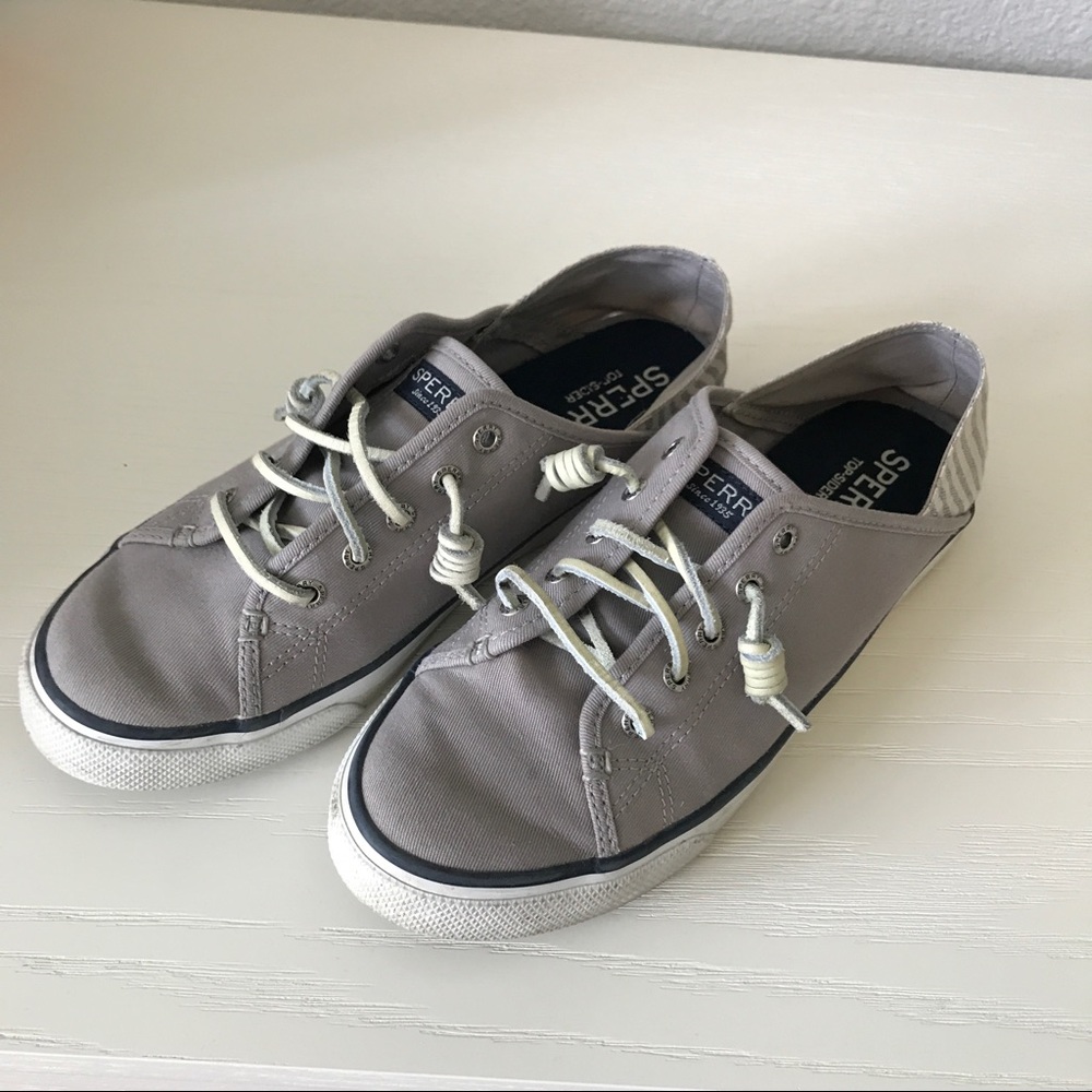 Sperrys Slip On Gray Shoes Sz 8