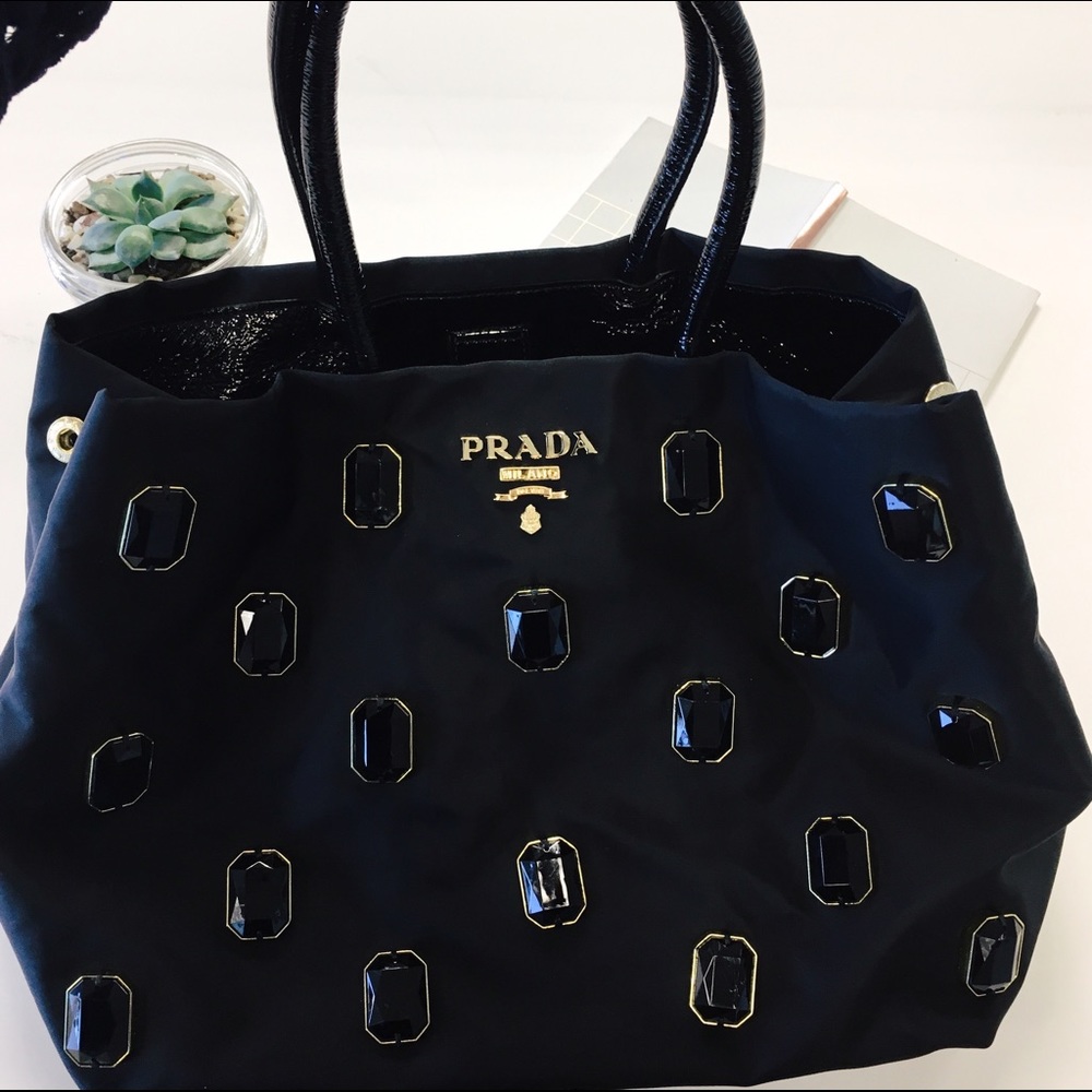 Prada jeweled handbag