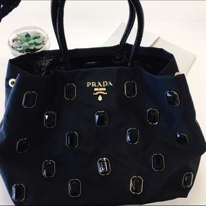 Prada jeweled handbag