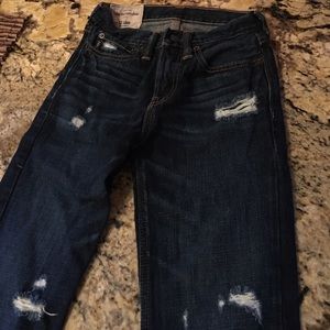 Boys Abercrombie Dark Jeans