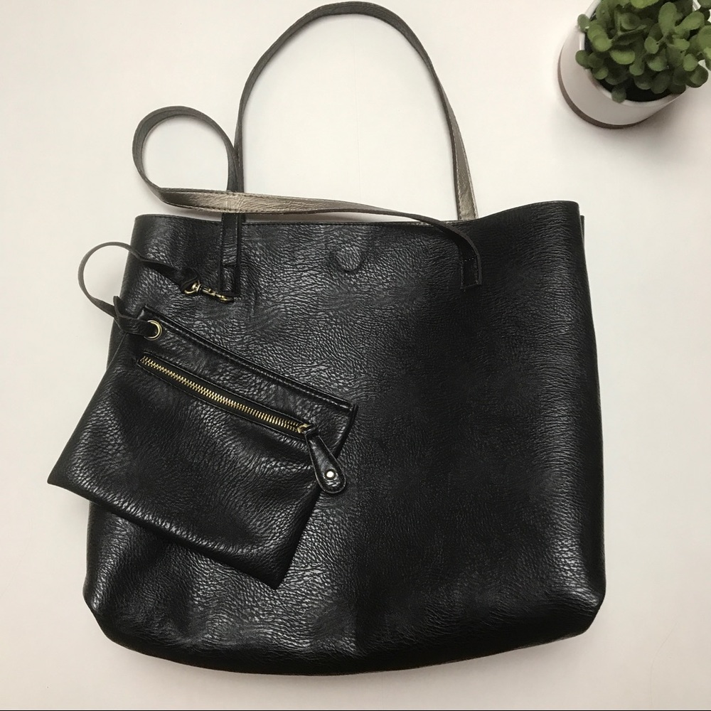 Nordstrom Black Tote - Picture 1 of 3