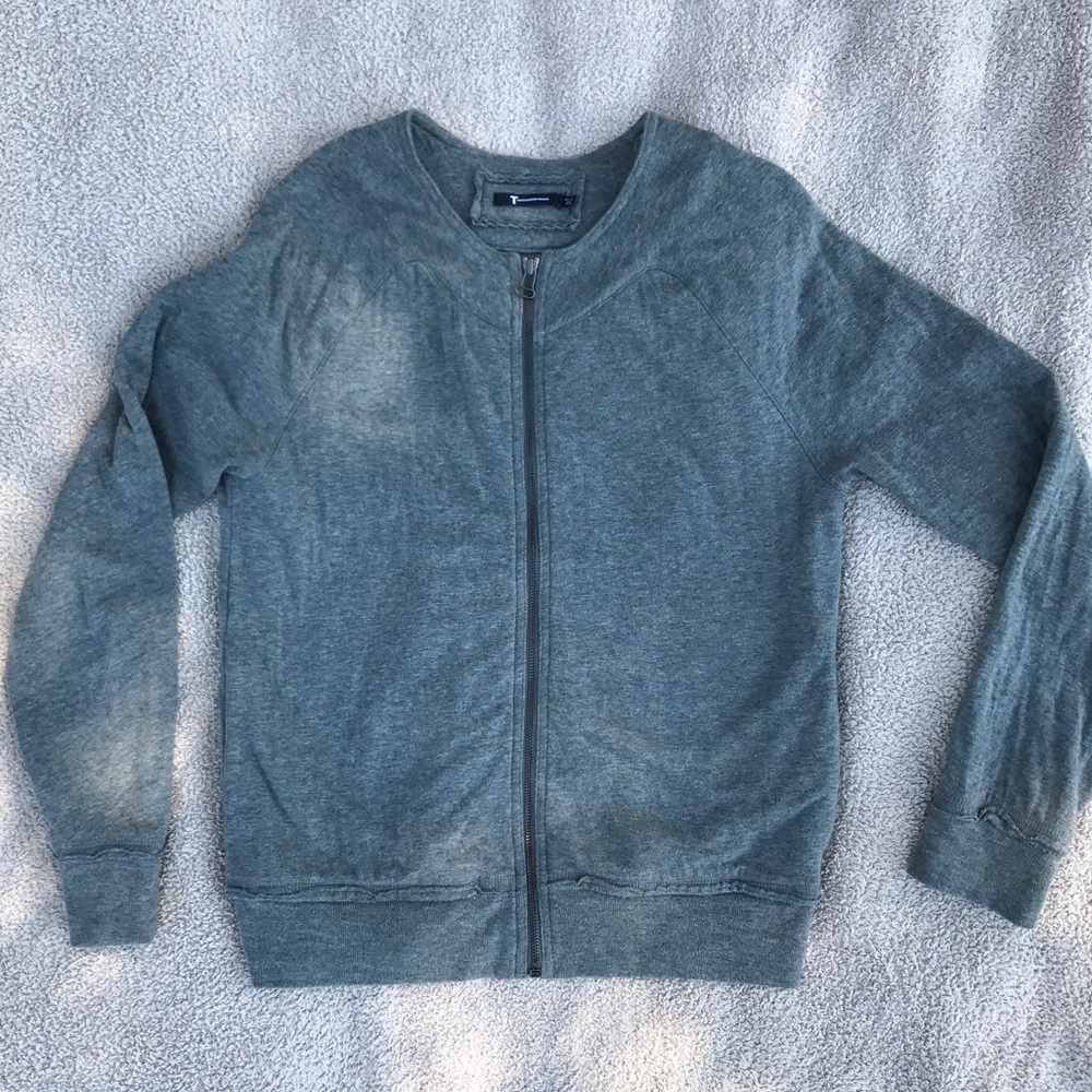 T Alexander Wang Zip Up  Sweater