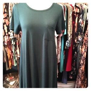 Lularoe Carly XS. Beautiful shade of green