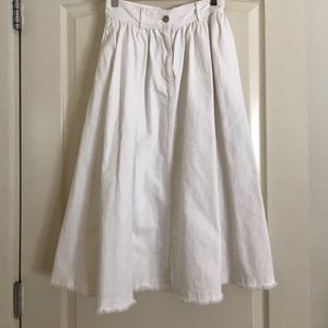 H&M Trend white denim skirt, Sz 4