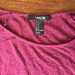 Maroon long sleeve top