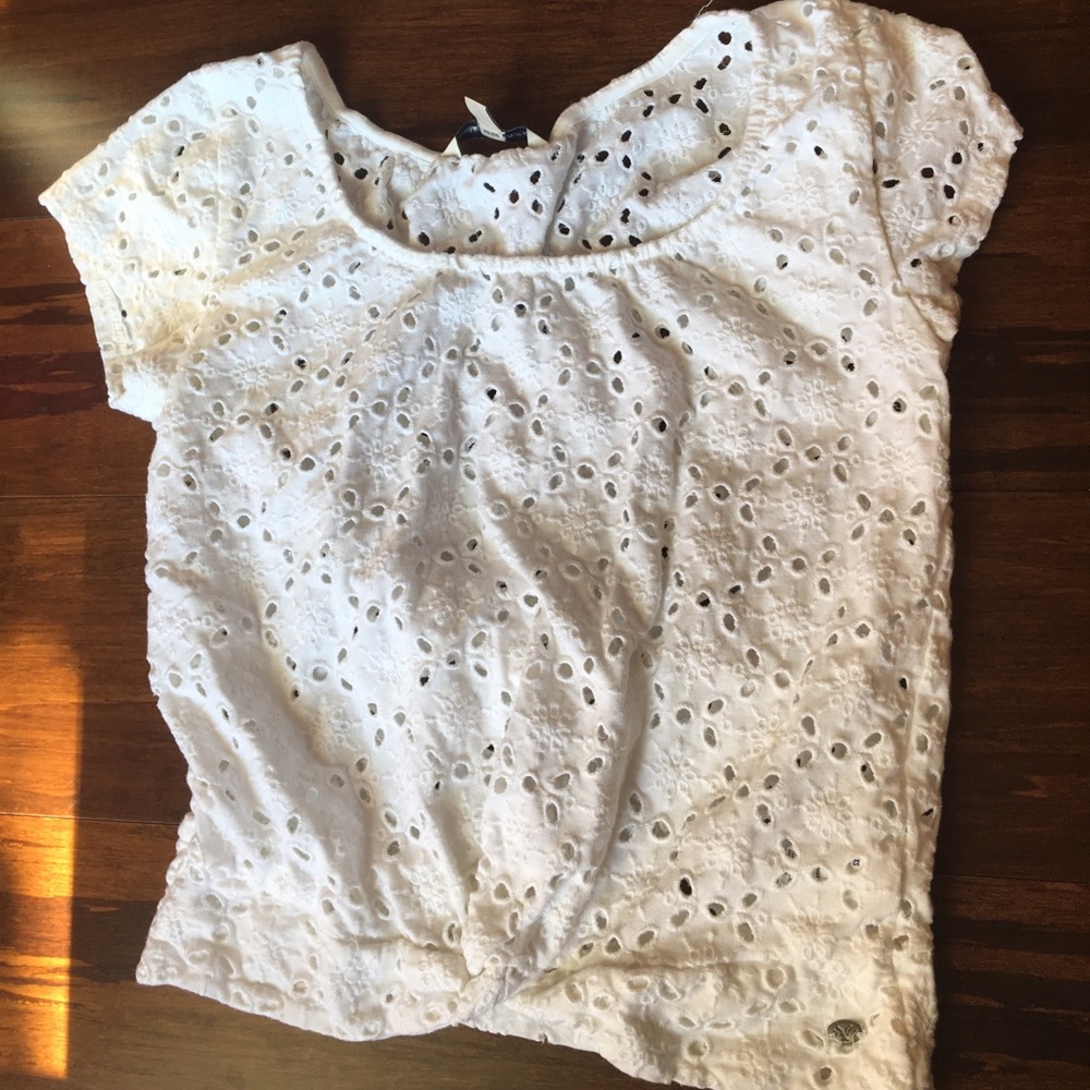 White crop top