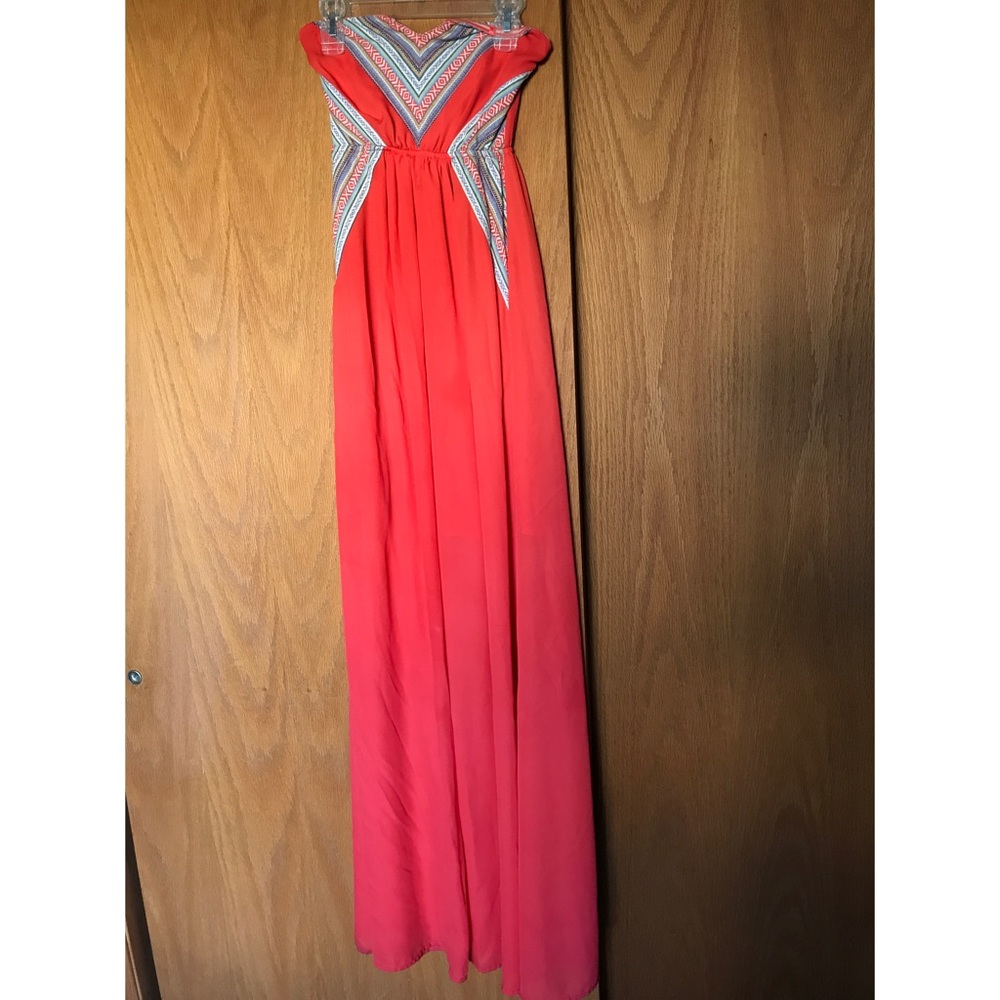 Buckle maxi dress