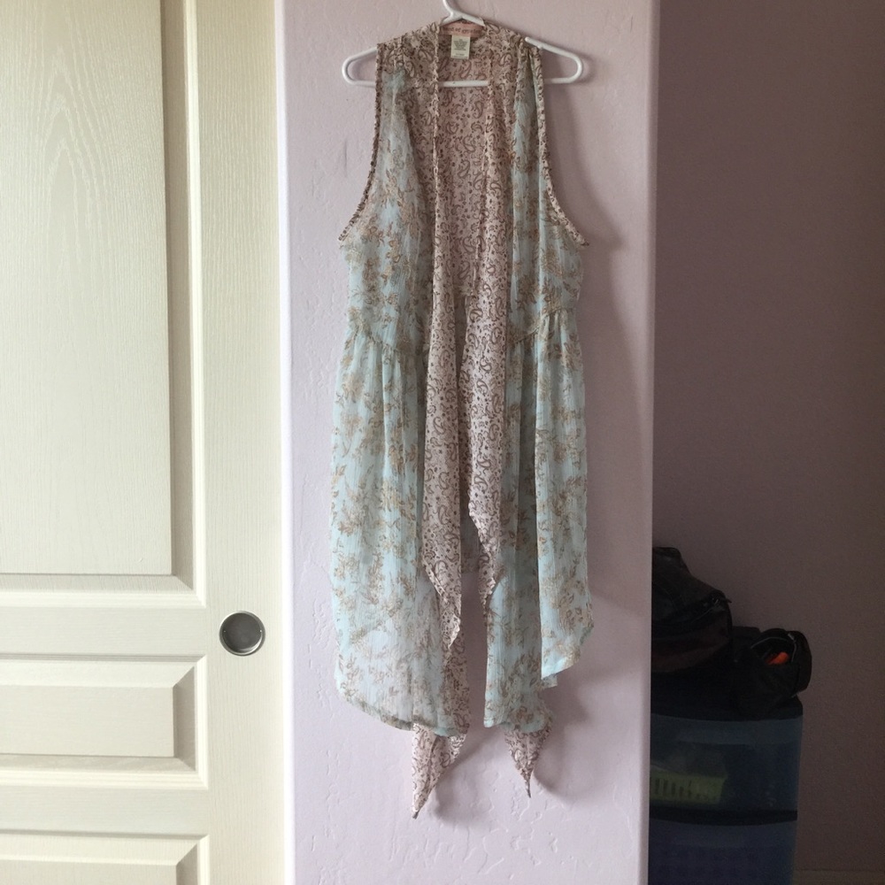 Sheer Vest Cardigan