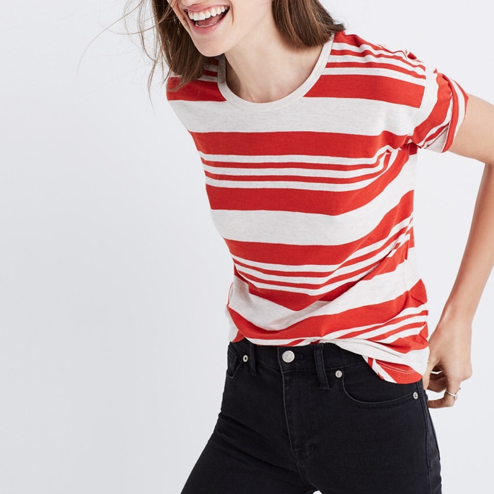 Madewell Striped Crewneck Tee