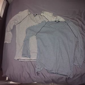 Two Striped Long Sleeve Tees