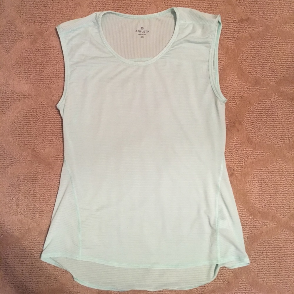 Athleta mint workout tank top
